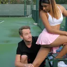 Katalina Mills in 'Tennis Tease'